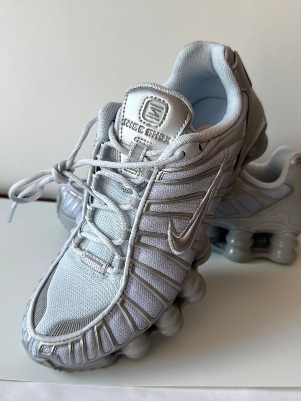 NEW Nike Shox TL Pure Platinum Metallic Silver IQ1912-043 Women's Size 7